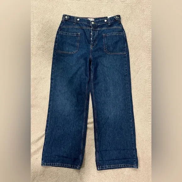 NWT Free People We The Free Palmer Cuffed Jean in tunnel vision Size 32