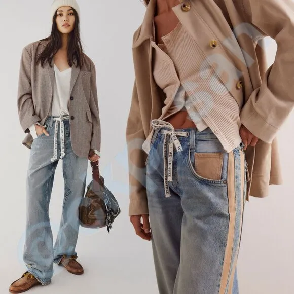 NWT Free People Zambi Slouchy Jeans Sz 32