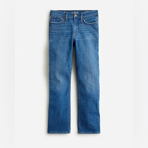 NWT J. Crew 9’’ Demi Boot Crop Jeans in Medium Wash Size 37