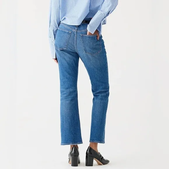 NWT J. Crew 9’’ Demi Boot Crop Jeans in Medium Wash Size 37