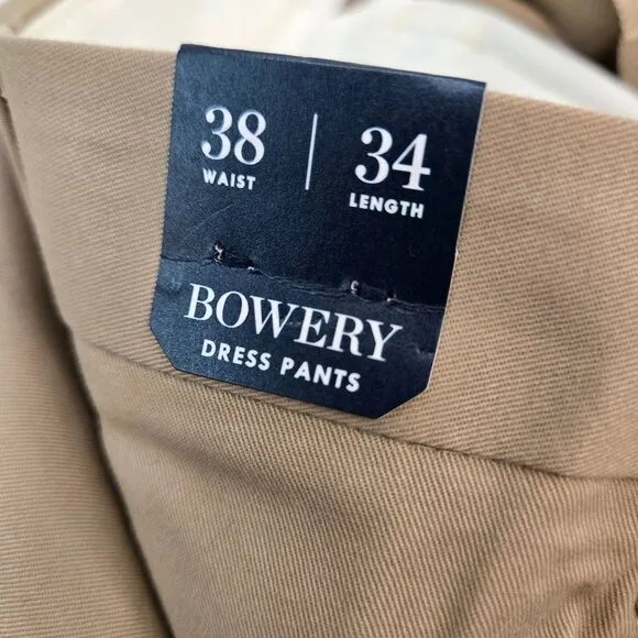 NWT J. Crew Bowery Chino Dress Pants Size 38x34