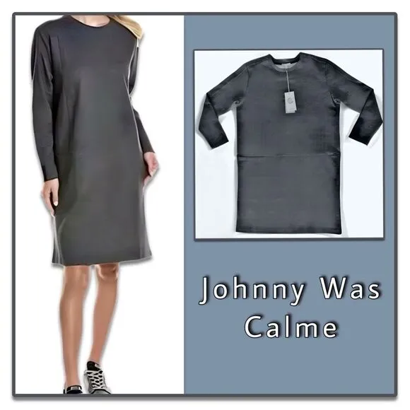 NWT Johnny Was Calme Zip Pocket Knit Dress