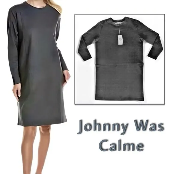 NWT Johnny Was Calme Zip Pocket Knit Dress