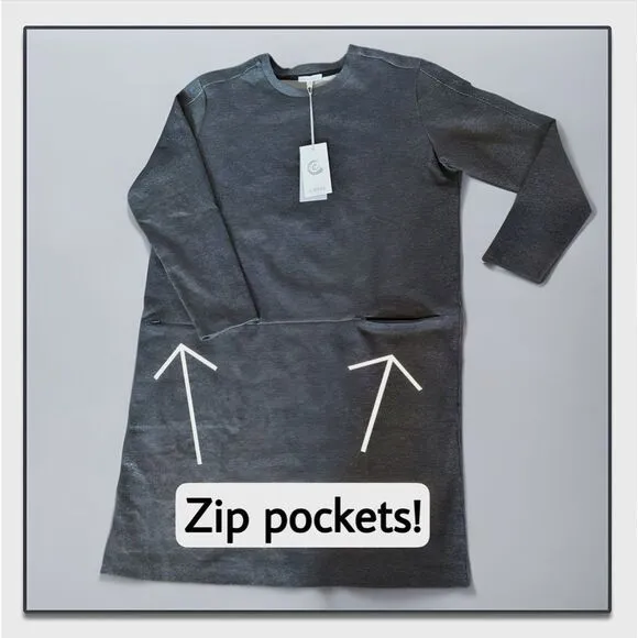 NWT Johnny Was Calme Zip Pocket Knit Dress
