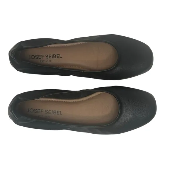 NWT Josef Seibel Fenja Flat Shoes Sz 38 Black