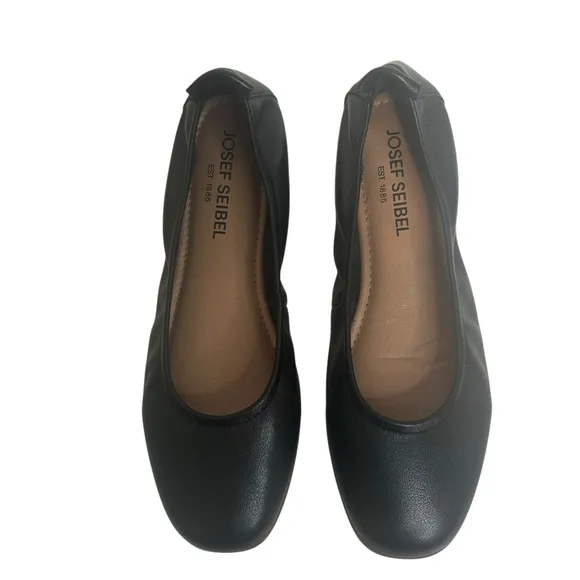 NWT Josef Seibel Fenja Flat Shoes Sz 38 Black