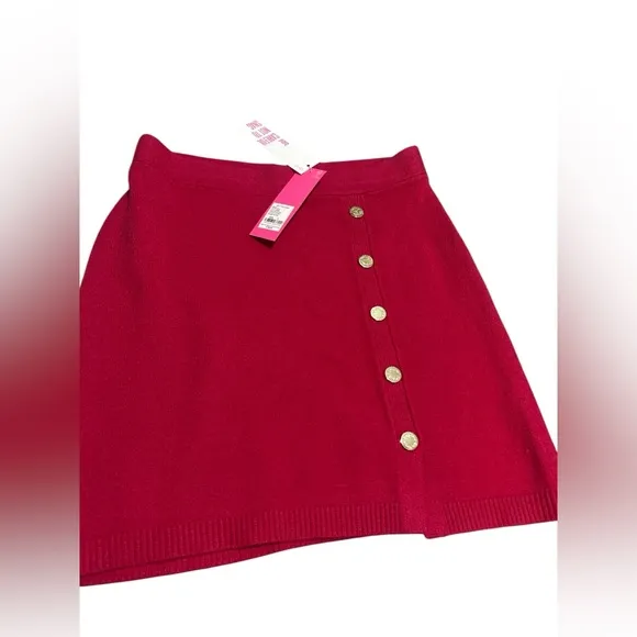 NWT Lilly Pulitzer Lizona Sweater Button Skirt