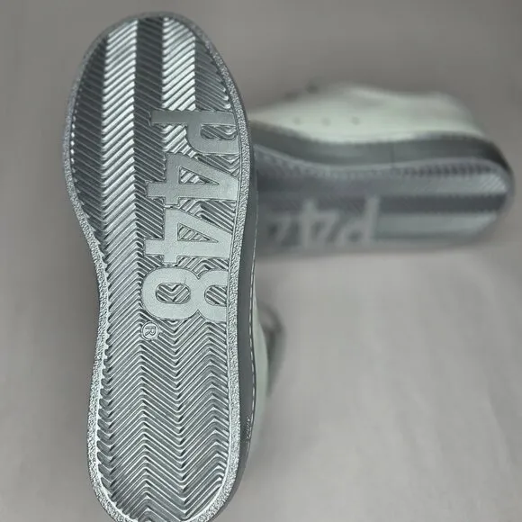 NWT P448 Women's John-W Sneakers White/Pearlz Made in Italy