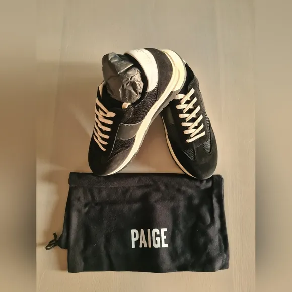 NWT Paige Maya Sneaker Black Size 8