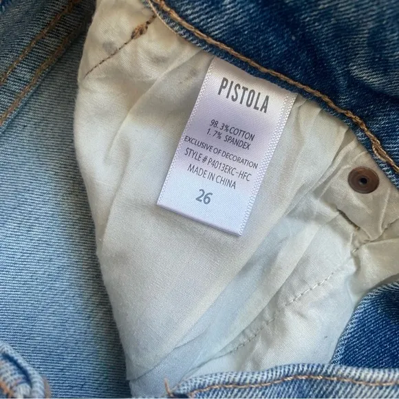 NWT Pistola denim Winston high rise cutoff jean shorts size 26 NEW