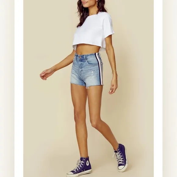NWT Pistola denim Winston high rise cutoff jean shorts size 26 NEW