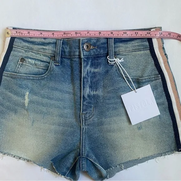NWT Pistola denim Winston high rise cutoff jean shorts size 26 NEW