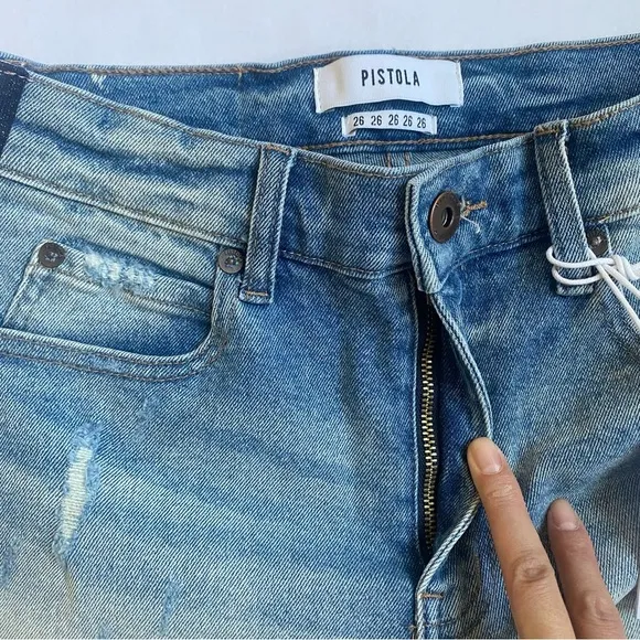 NWT Pistola denim Winston high rise cutoff jean shorts size 26 NEW