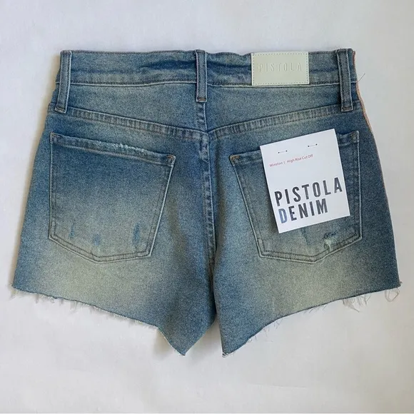 NWT Pistola denim Winston high rise cutoff jean shorts size 26 NEW