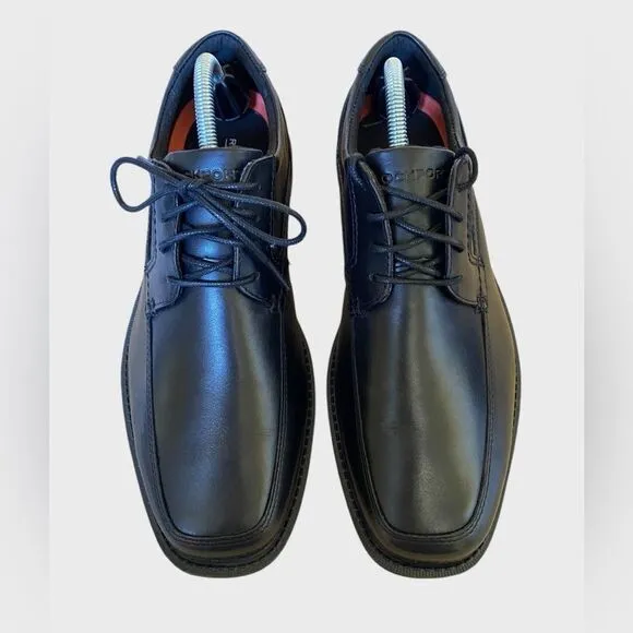 NWT Rockport Men's Style Leader 2 Oxford Shoes Size 8XW Black Leather A13013