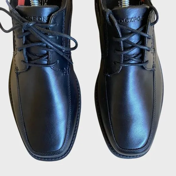 NWT Rockport Men's Style Leader 2 Oxford Shoes Size 8XW Black Leather A13013