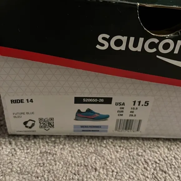 NWT size 11.5 saucony ride 14