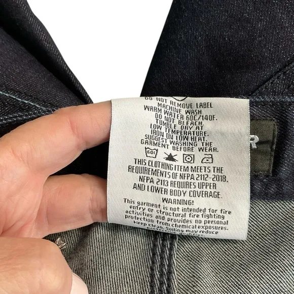 NWT Wolverine FR Flame Resistant Stretch Rince Wash Denim Size 30 X 34