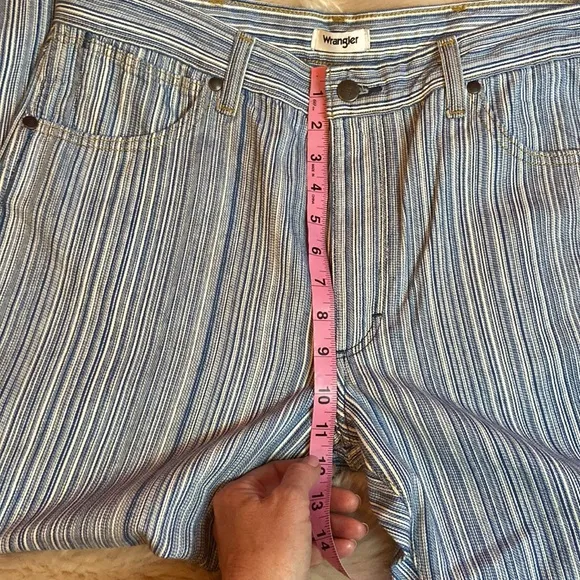 NWT Wrangler Sunset Stripe Mid-Rise Straight Jeans 30x29 free people