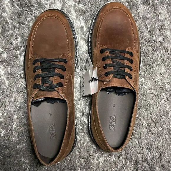NWT Zara Men’s Leather Sport Shoes