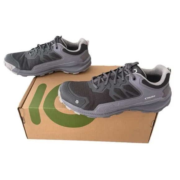 Oboz Katabatic Low Hiking Shoe Sneakers Dark Mineral Women’s Size 10.5 Regular