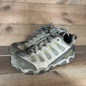 oboz sawtooth II mens size 9 wide shoes green leather athletic hiking sneakers