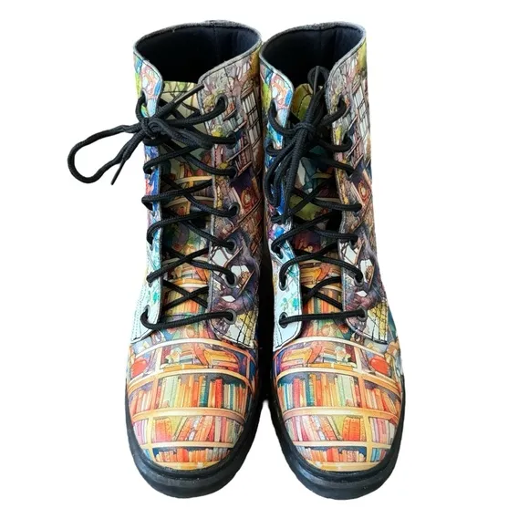 Offbeat Sweetie Tree Library Boots, Size 9