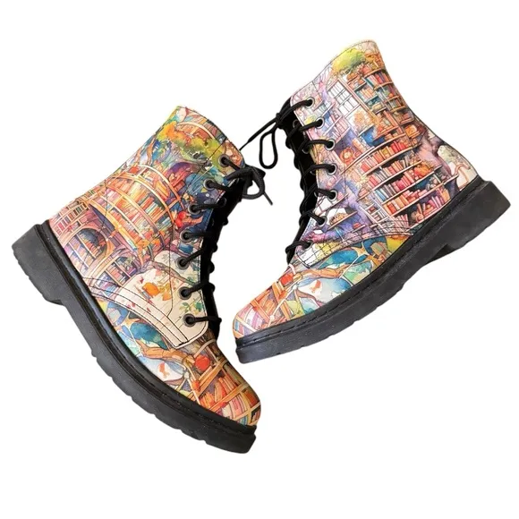 Offbeat Sweetie Tree Library Boots, Size 9