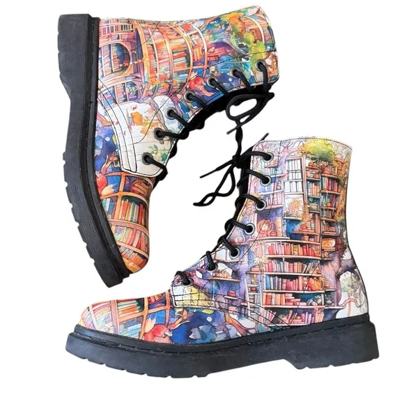 Offbeat Sweetie Tree Library Boots, Size 9