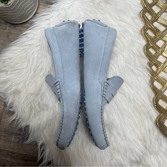 Oliver Cabell Blue Glacier Driver Loafer Shoes