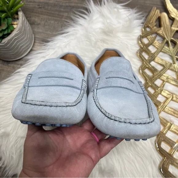 Oliver Cabell Blue Glacier Driver Loafer Shoes