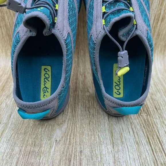 Olukai Eleu Trainer Women's Size 9 Grey Slip‎ On Casual Shoes Sneakers Low Top