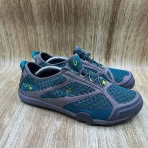 Olukai Eleu Trainer Women's Size 9 Grey Slip‎ On Casual Shoes Sneakers Low Top
