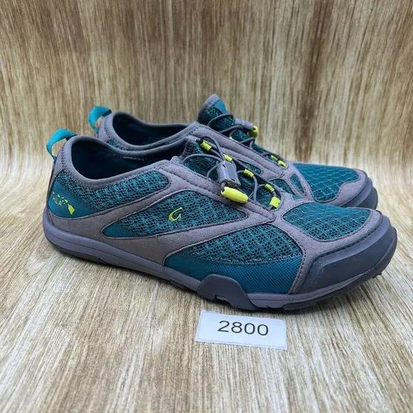 Olukai Eleu Trainer Women's Size 9 Grey Slip‎ On Casual Shoes Sneakers Low Top