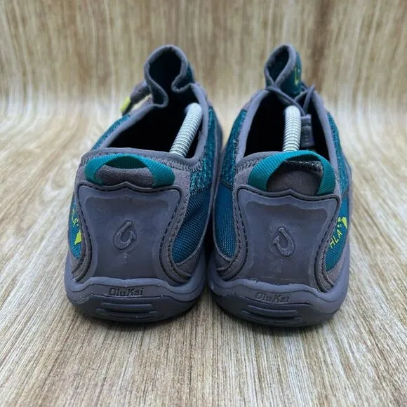 Olukai Eleu Trainer Women's Size 9 Grey Slip‎ On Casual Shoes Sneakers Low Top
