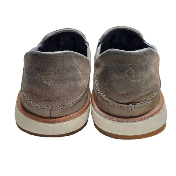 Olukai Mens Leather slip On shoes Size 9.5