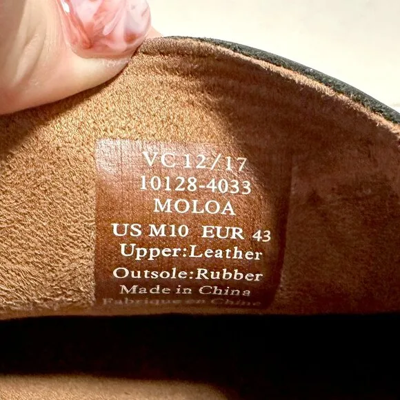 OluKai Moloā Leather Slip On Shoes
