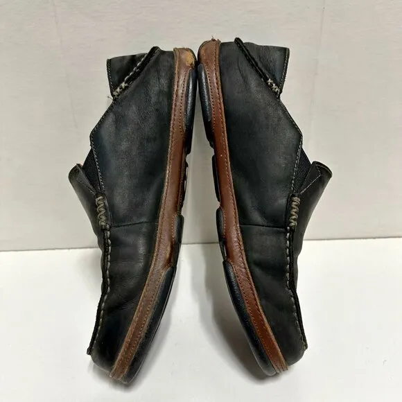 OluKai Moloā Leather Slip On Shoes