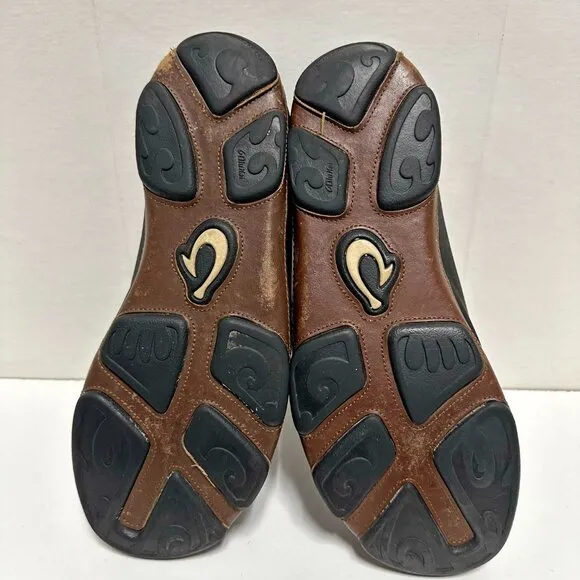 OluKai Moloā Leather Slip On Shoes