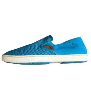 Olukai Pehuea Slip On Mesh Flat Comfort Shoes Like New Turquoise Blue 8.5