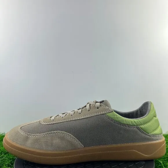 OluKai Punini Court Sneakers Men Size 10 Brown Green Leather Suede Shoes NEW