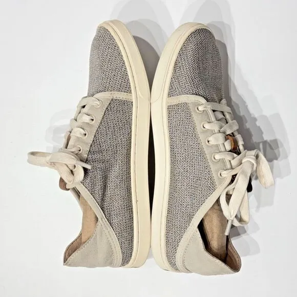 OluKai Women’s Pehuea Li Slip On Shoes Beige Gray Mesh Convertible Heel Size 7
