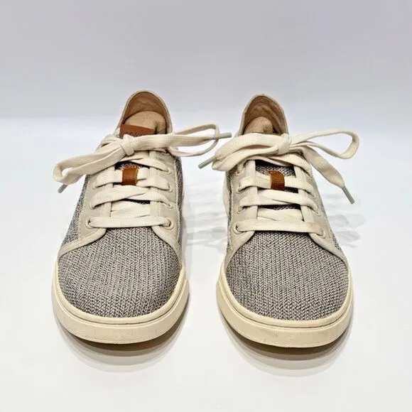 OluKai Women’s Pehuea Li Slip On Shoes Beige Gray Mesh Convertible Heel Size 7