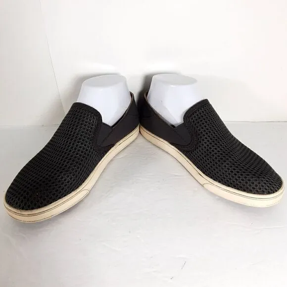 Olukai Women's Pehuea Size 7 Gray Flat Slip On Loafer Shoes 20329-BH40