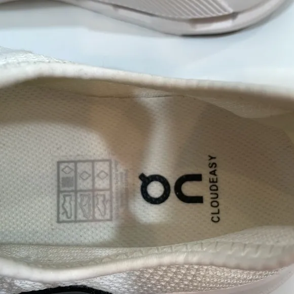 ON Cloud Cloudeasy White Sneakers Size 8.5 NWOT