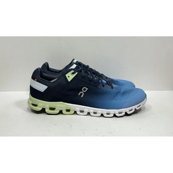 On Cloud Cloudflow 3.0 Men’s Size 14 Blue Green Lace Up Running Sneakers