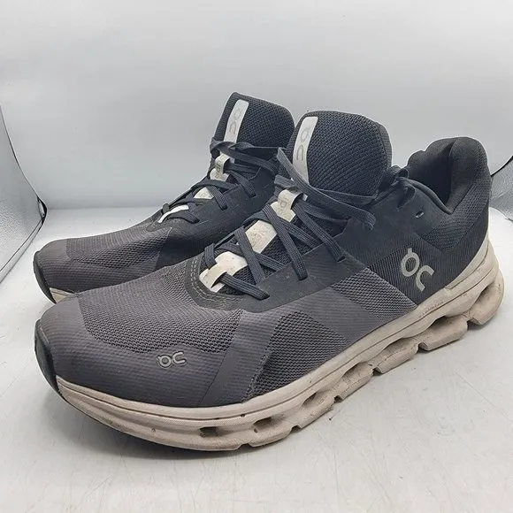 On Cloud Cloudrunner Mens 10 Black Eclipse Frost Athletic Shoes Casual Outdoors