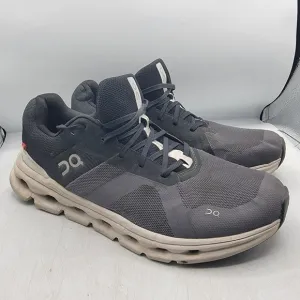 On Cloud Cloudrunner Mens 10 Black Eclipse Frost Athletic Shoes Casual Outdoors