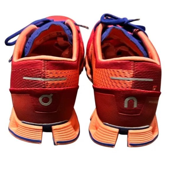 On Cloud On Running Shoes Women’s Sneakers Sz 9 Red Blue Great Condition