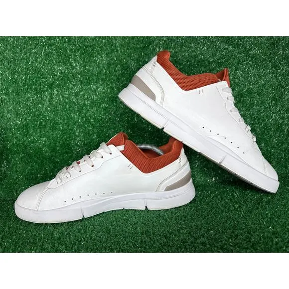 On Cloud The Roger Advantage Men's Shoes Sneakers White Rust 48.98516 Size 11